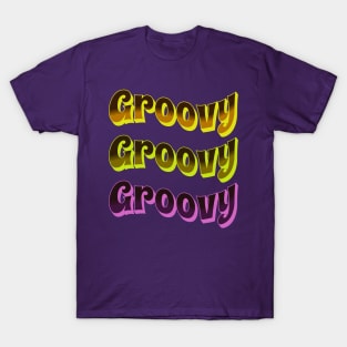 Vintage Retro 1970 Groovy Vibes T-Shirt